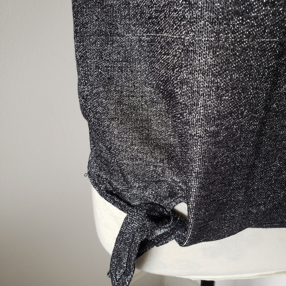 🥂🍾bebe sparkly lurex crop top size small - Picture 6 of 6